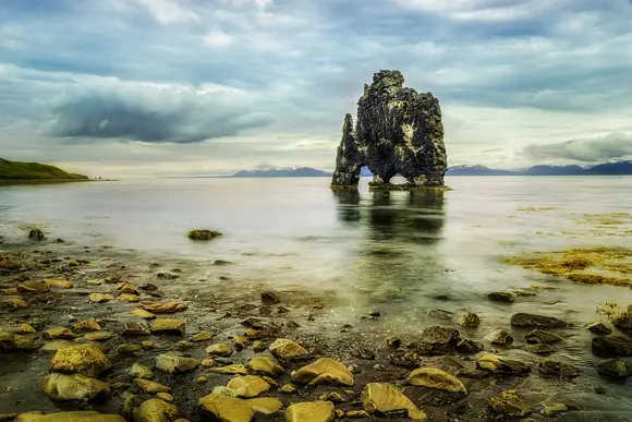 Hvitserkur or the troll rock in Iceland.