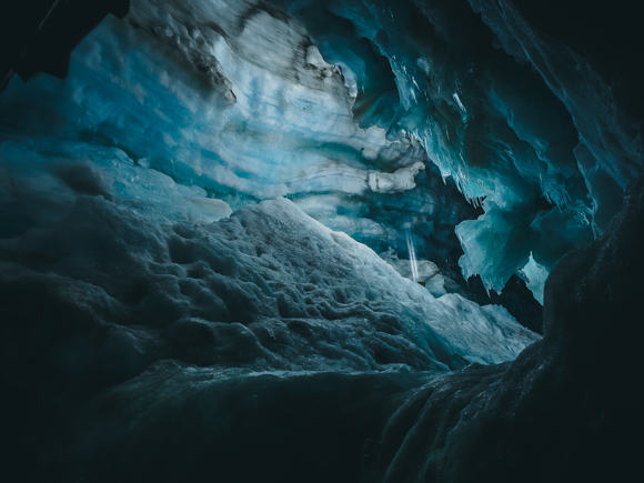 Icecaves in Langjokull glacier