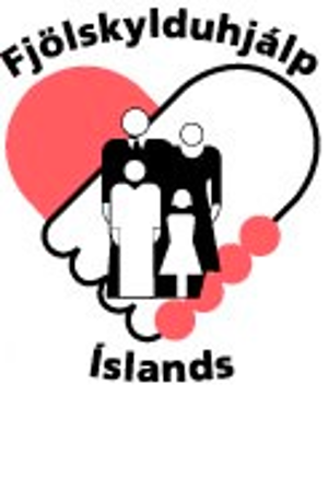 Fjolskylduhjalo Islands logo