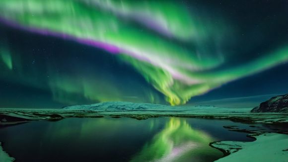 Northern Lights seen in Iceland.
