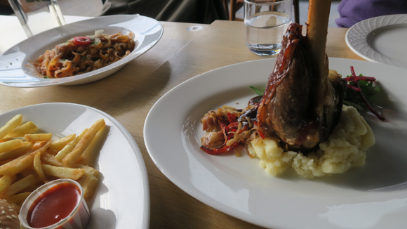 Icelandic food served in a restaurant. 