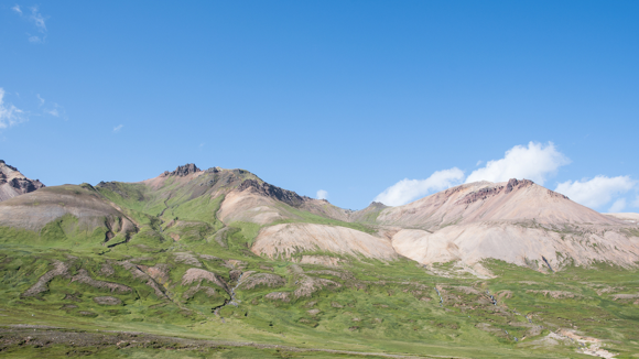 Mountains in the Eastfjords of Iceland. 