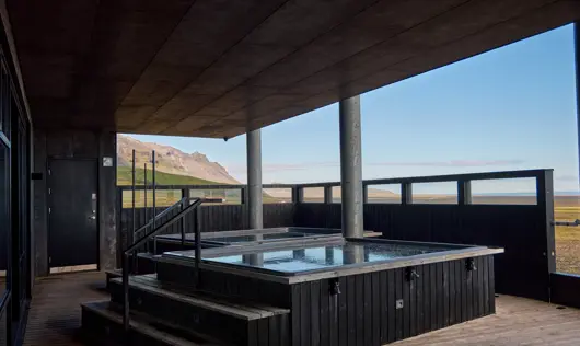 Hot Tubs at Fosshotel Glacier Lagoon