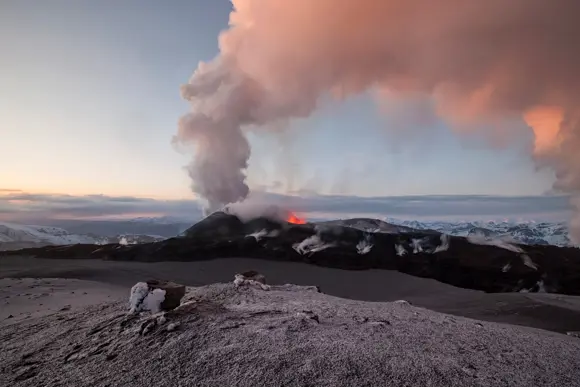 Eyjafjallajokull Volcano Glacier