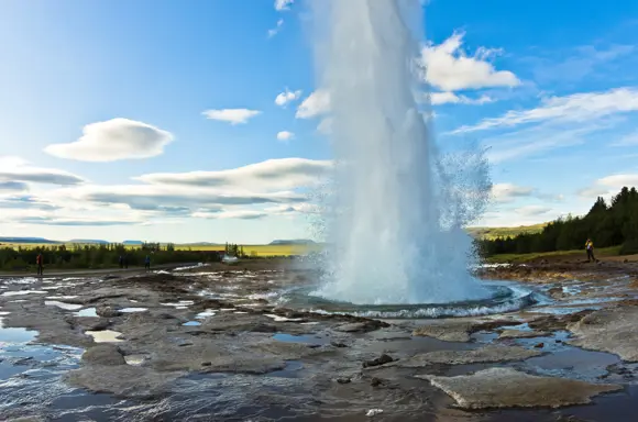 Strokkur geysir in South Iceland