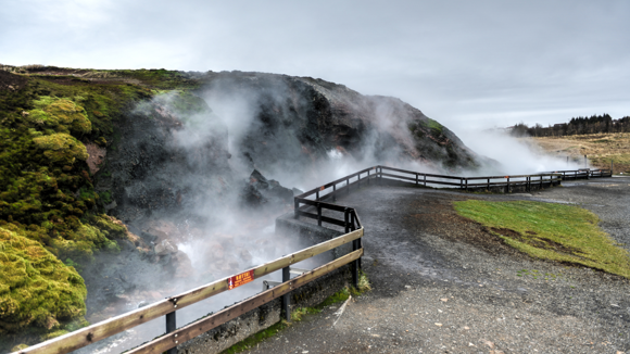 Deildartunguhver hot spring in Iceland