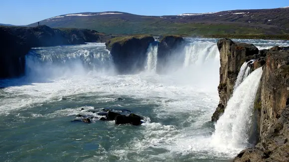 Godafoss waterfall on the Diamond Circle