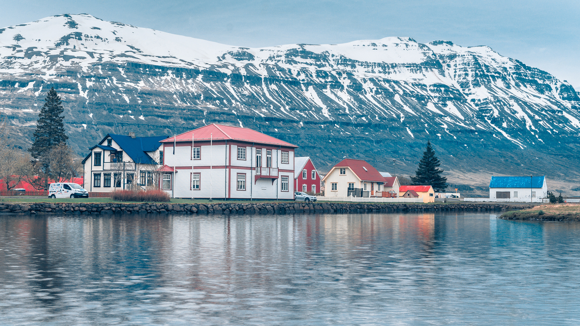 Seydisfjordur in the Eastfjords of Iceland.